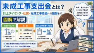 未成工事支出金とは？計上タイミング・仕訳・完成工事原価への振替まで図解で解説