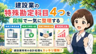 建設業の特殊勘定科目4つを図解で一気に整理する