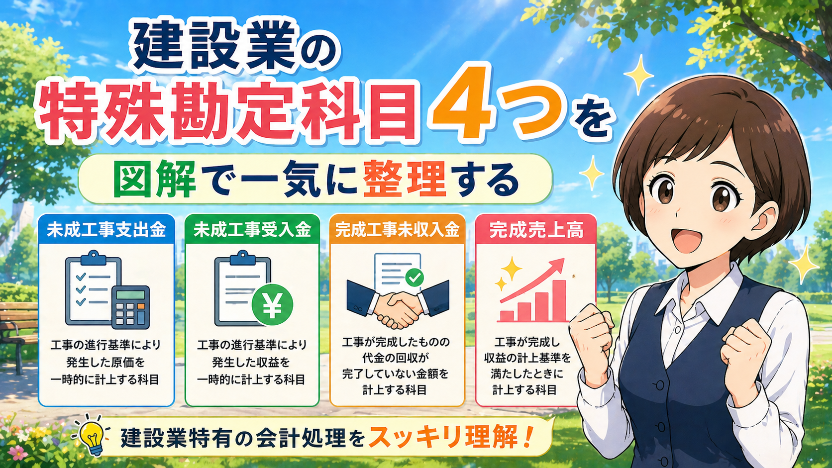 建設業の特殊勘定科目4つを図解で一気に整理する
