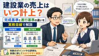 建設業の売上はいつ計上？完成基準と進行基準の違いを実務目線で解説