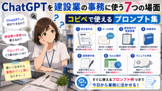 ChatGPTを建設業の事務に使う7つの場面｜コピペで使えるプロンプト集