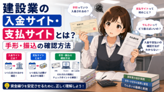 建設業の入金サイト・支払サイトとは?手形・振込の確認方法